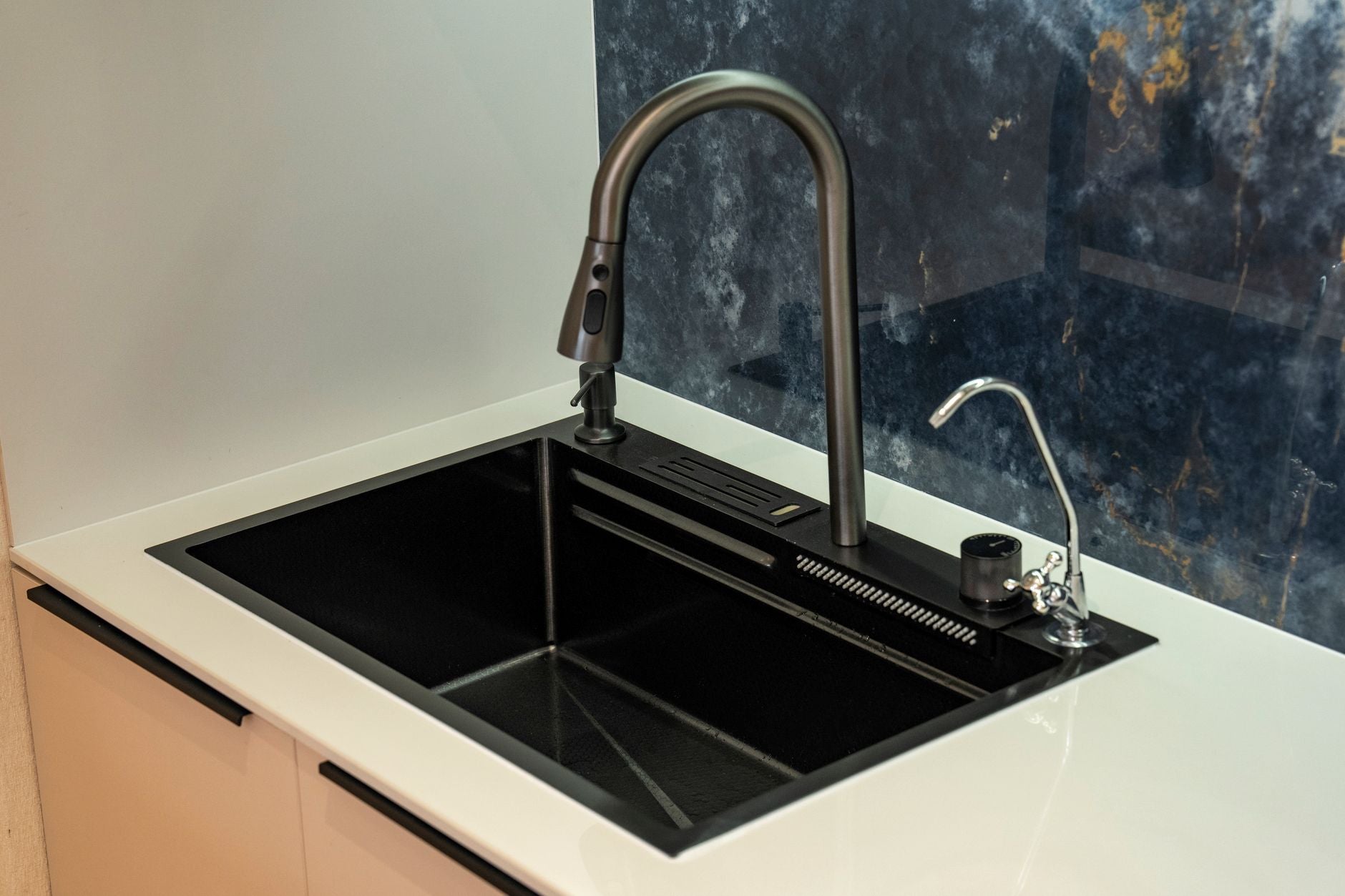 Elevating Luxury Interiors with a Black Marble Wash Basin