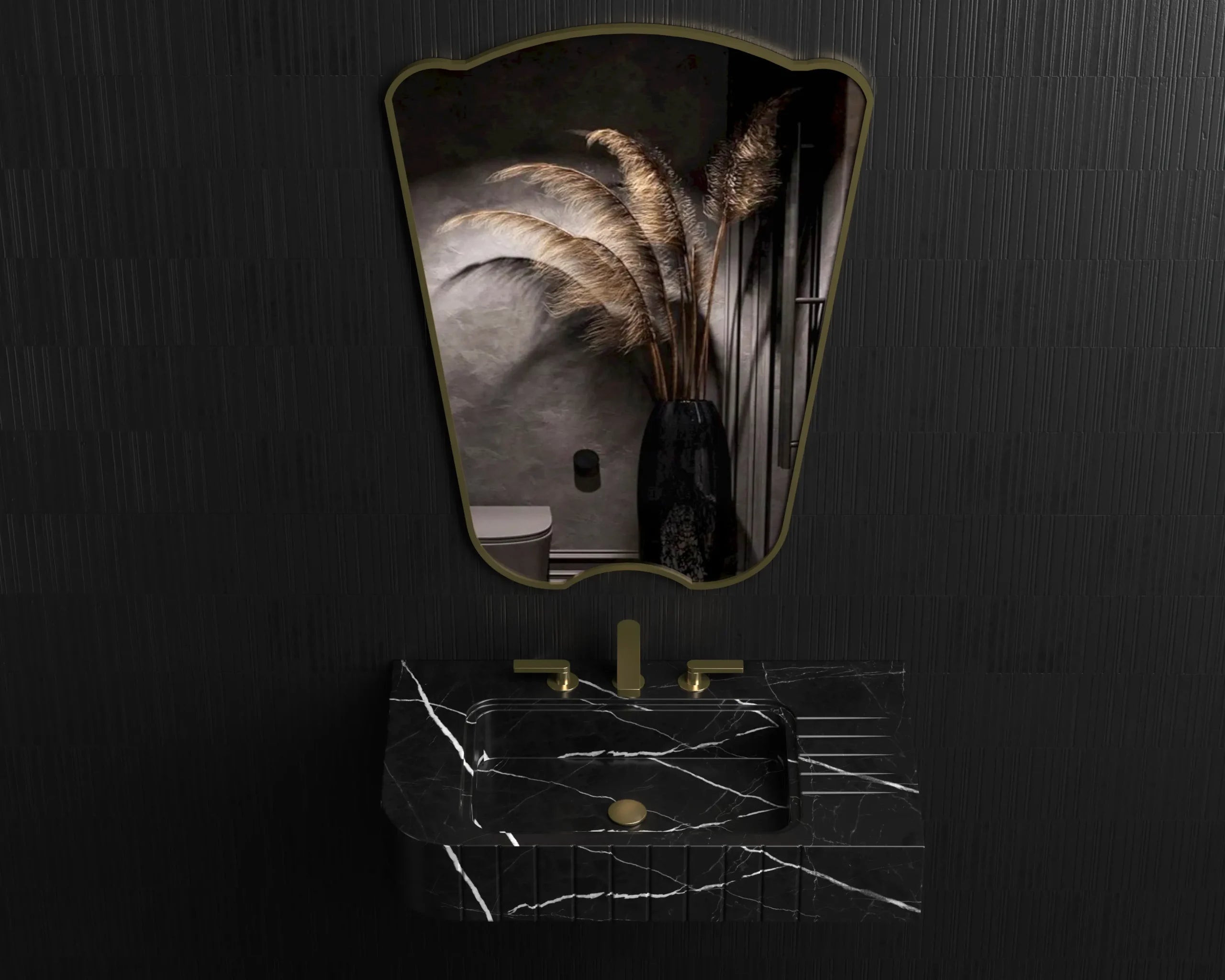 Nero Marquina Black Marble Sink ,Marble Wash Basin