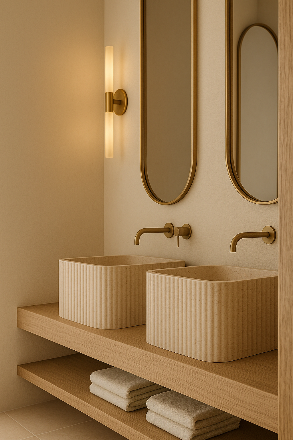 Countertop Marble Sink ,Travertine Marble Wash Basin For Bathroom