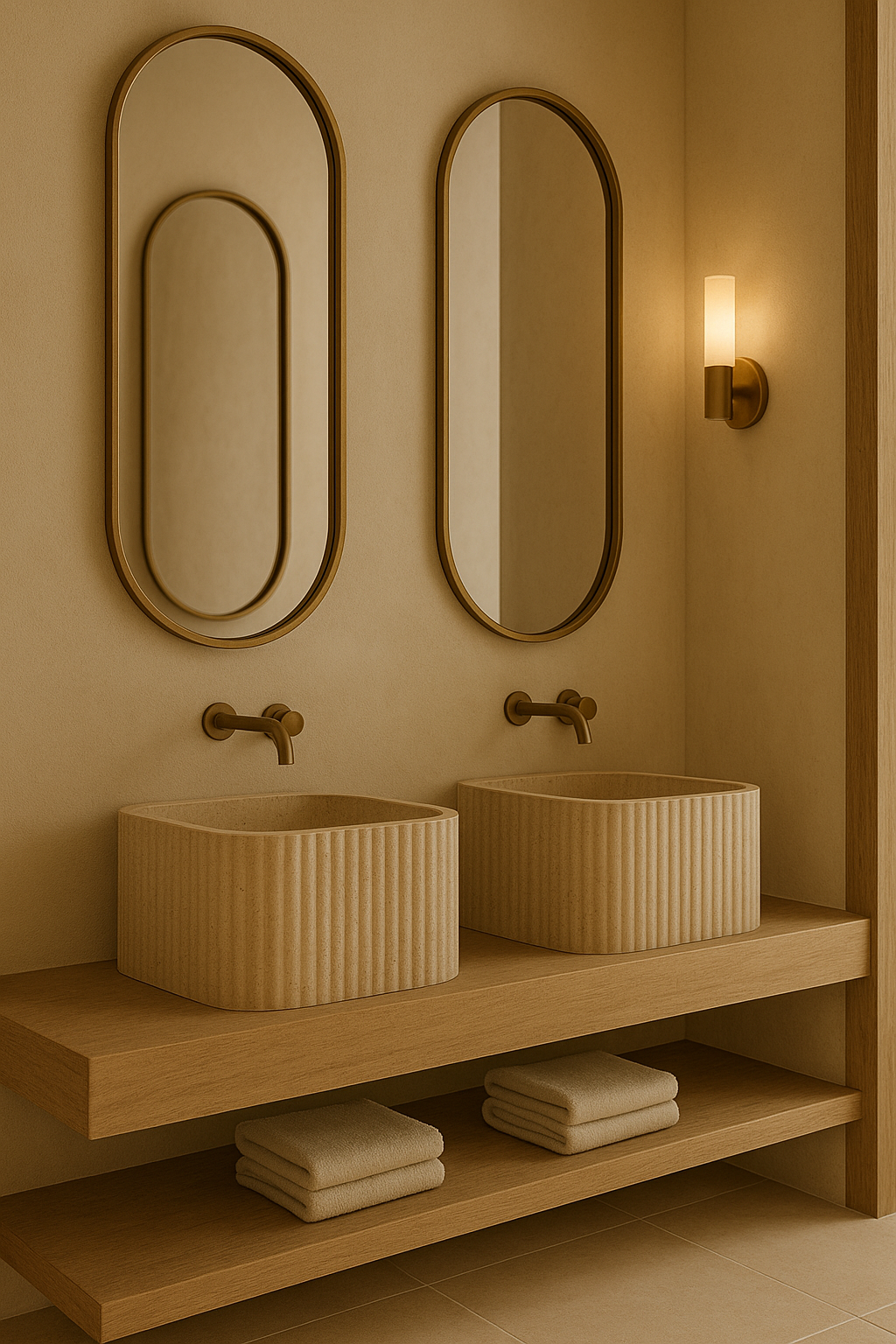 Countertop Marble Sink ,Travertine Marble Wash Basin For Bathroom