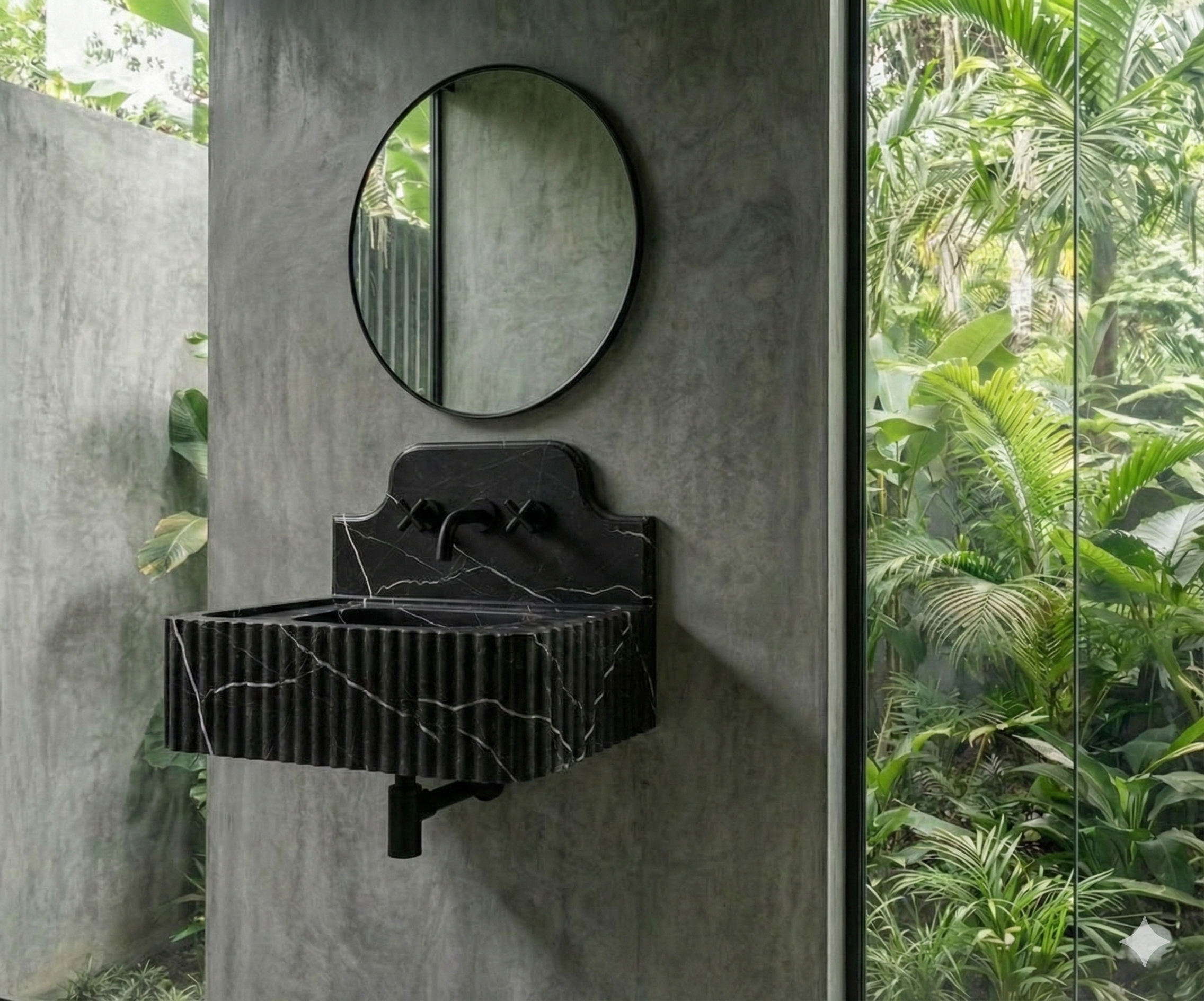 Nero Marquina Black Marble Sink ,Marble Wash Basin,Backsplash marble sink