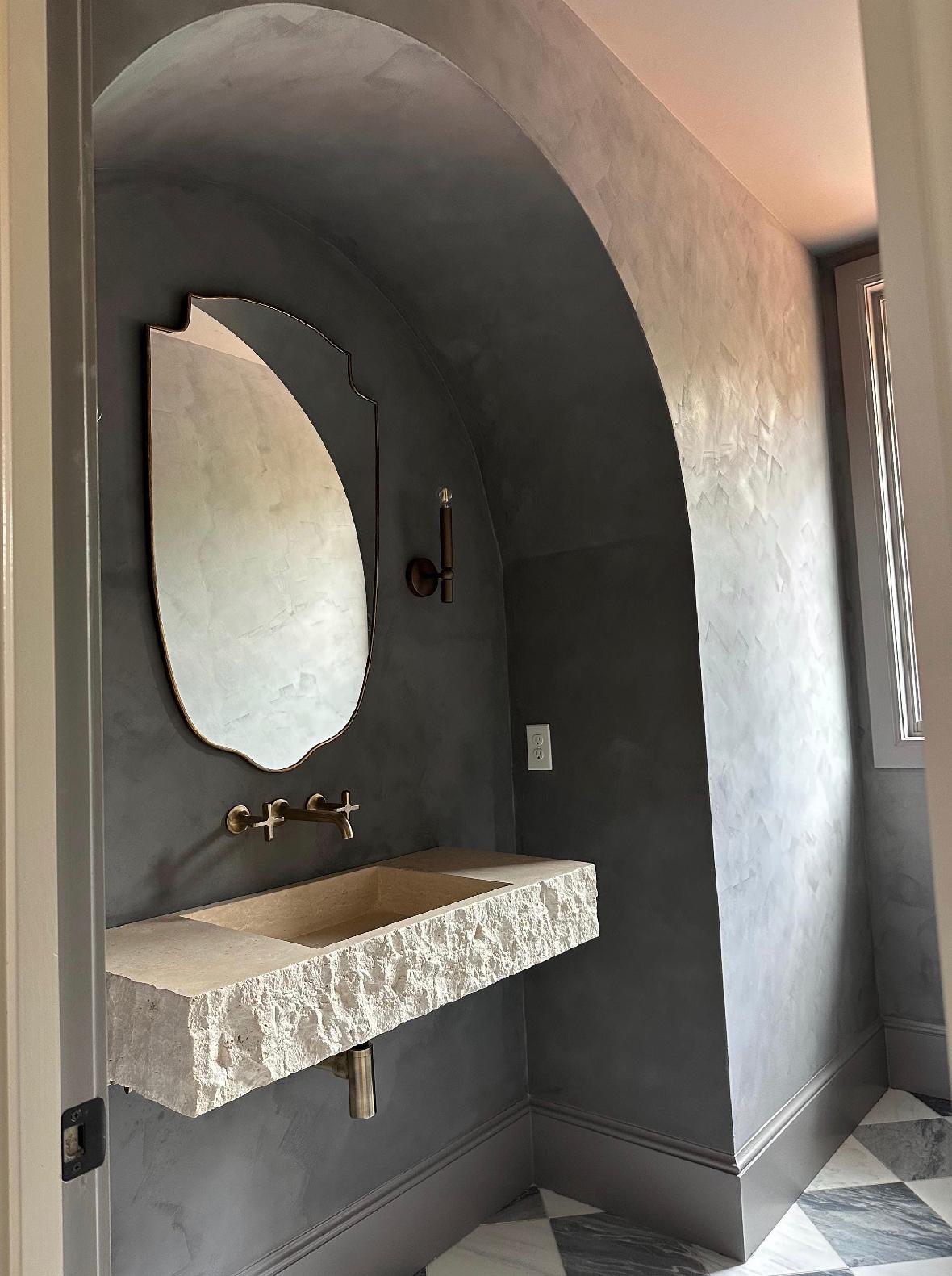 Travertine Marble Sink, Bathroom marble wash basin