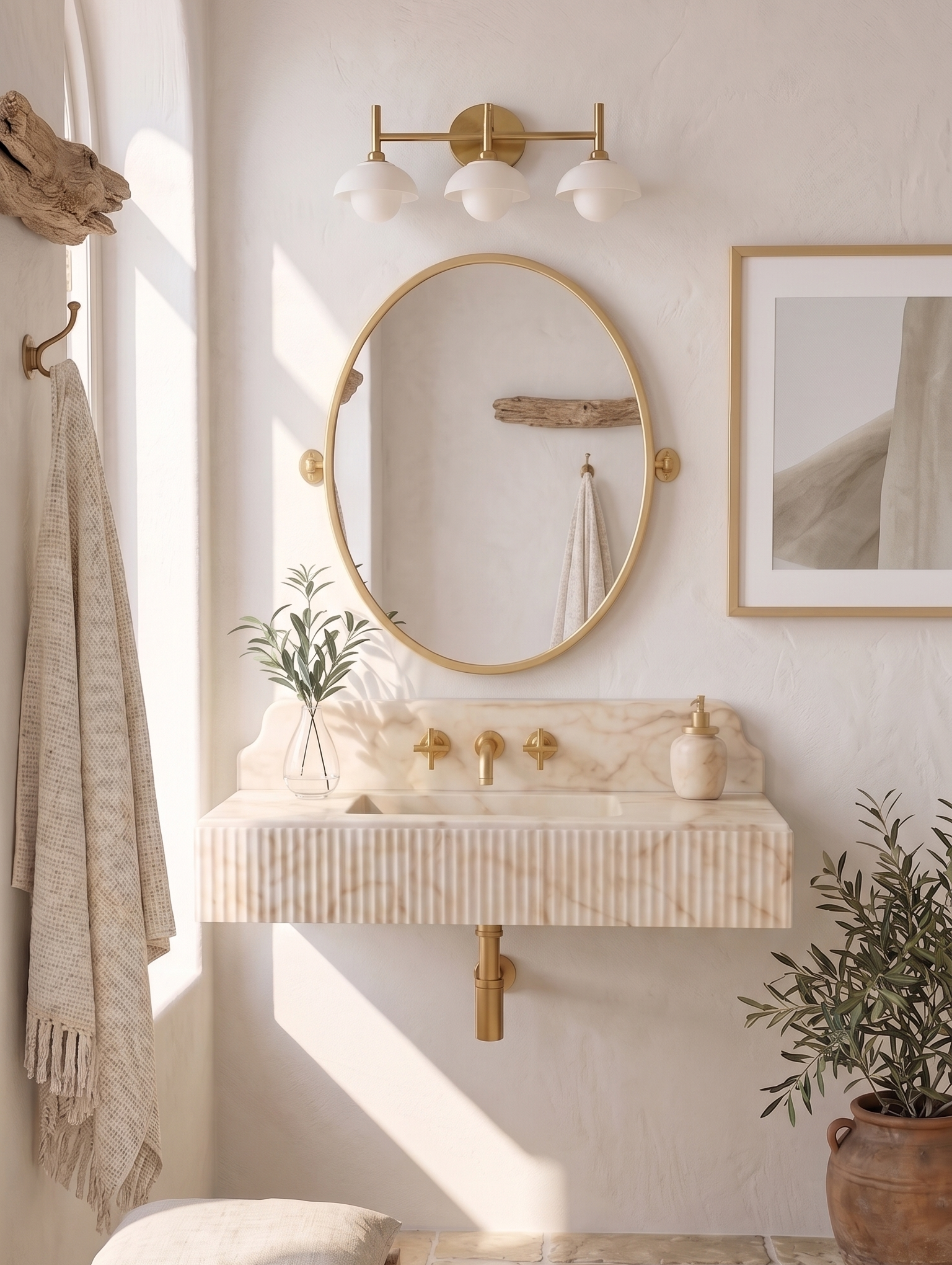 Calacatta Gold Marble Wash basin,Backsplash marble sink