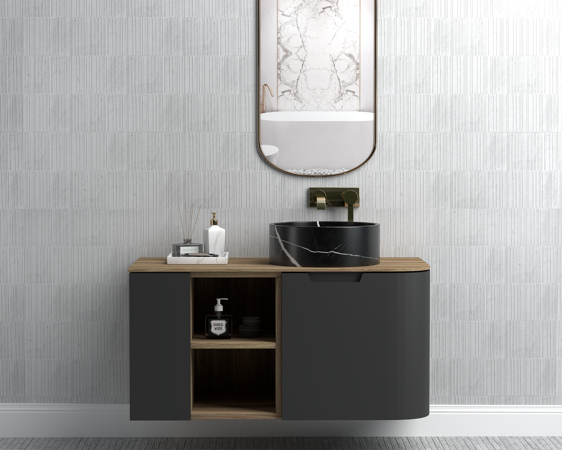 Nero Marquina Black Marble countertop wash basin ,Marble Sink