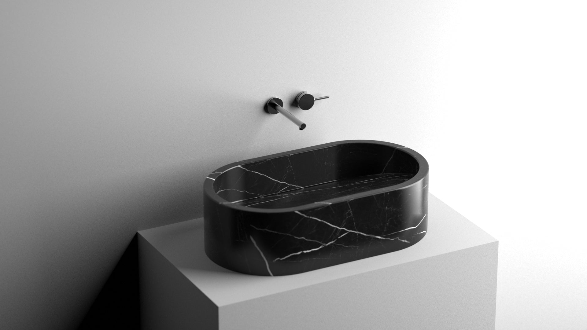 Nero Marquina Black Marble Sink ,Marble Wash Basin
