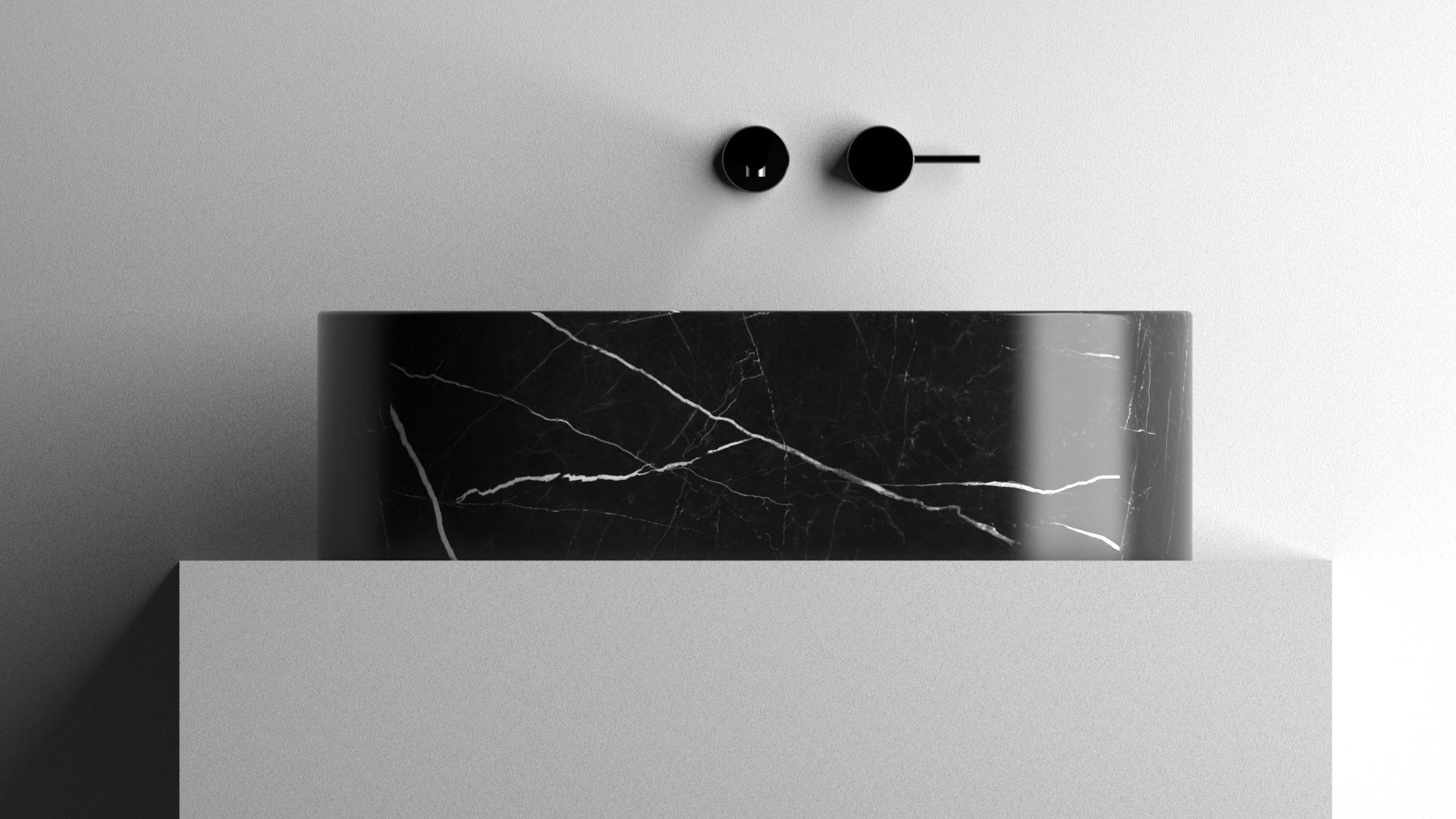Nero Marquina Black Marble Sink ,Marble Wash Basin