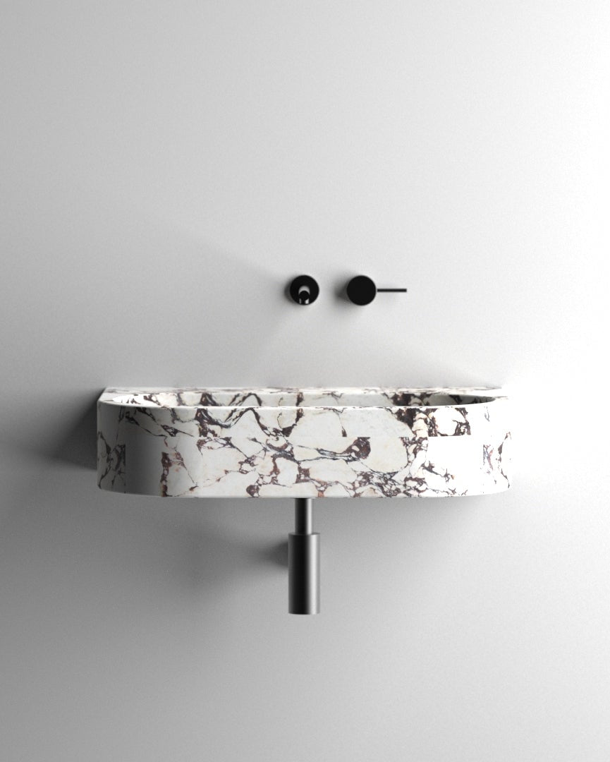 Calacatta Viola Marble Sink, Marble Wash Basin For Bathroom