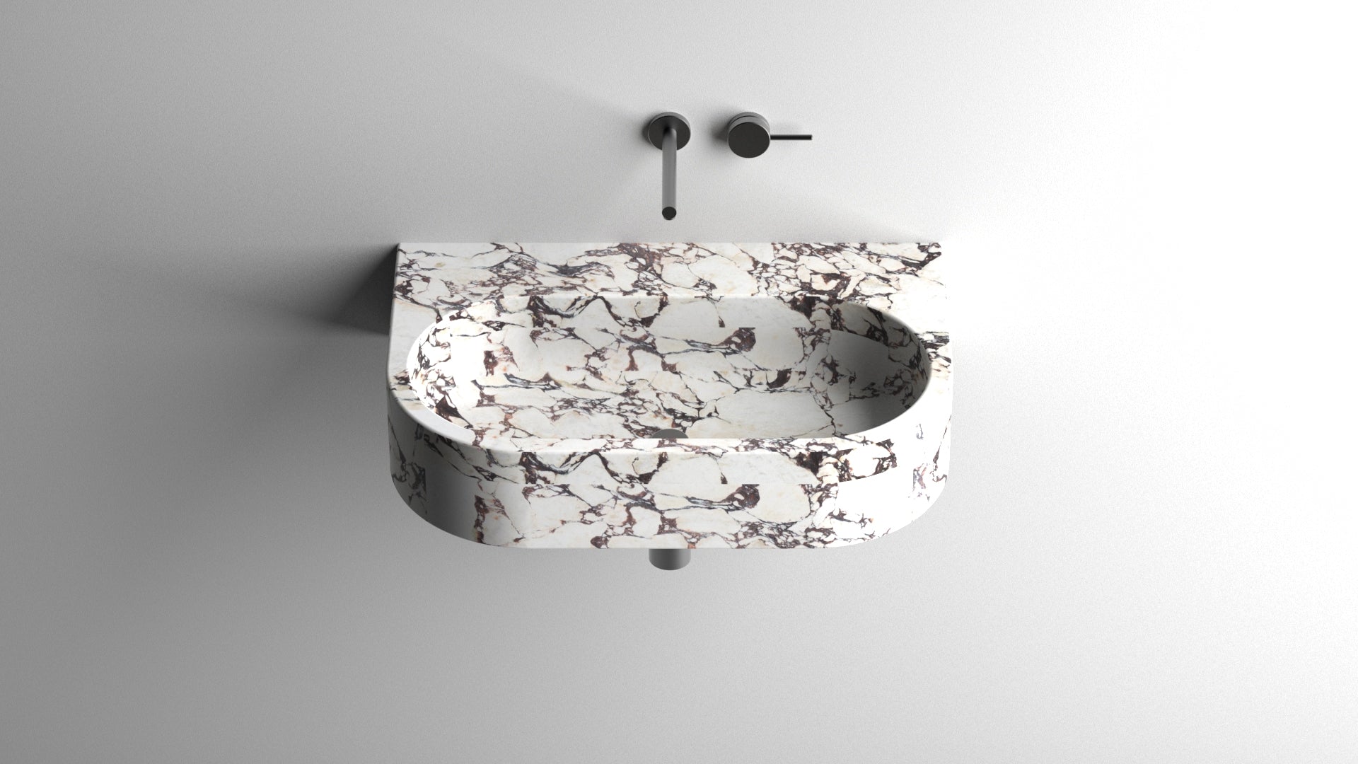 Calacatta Viola Marble Sink, Marble Wash Basin For Bathroom