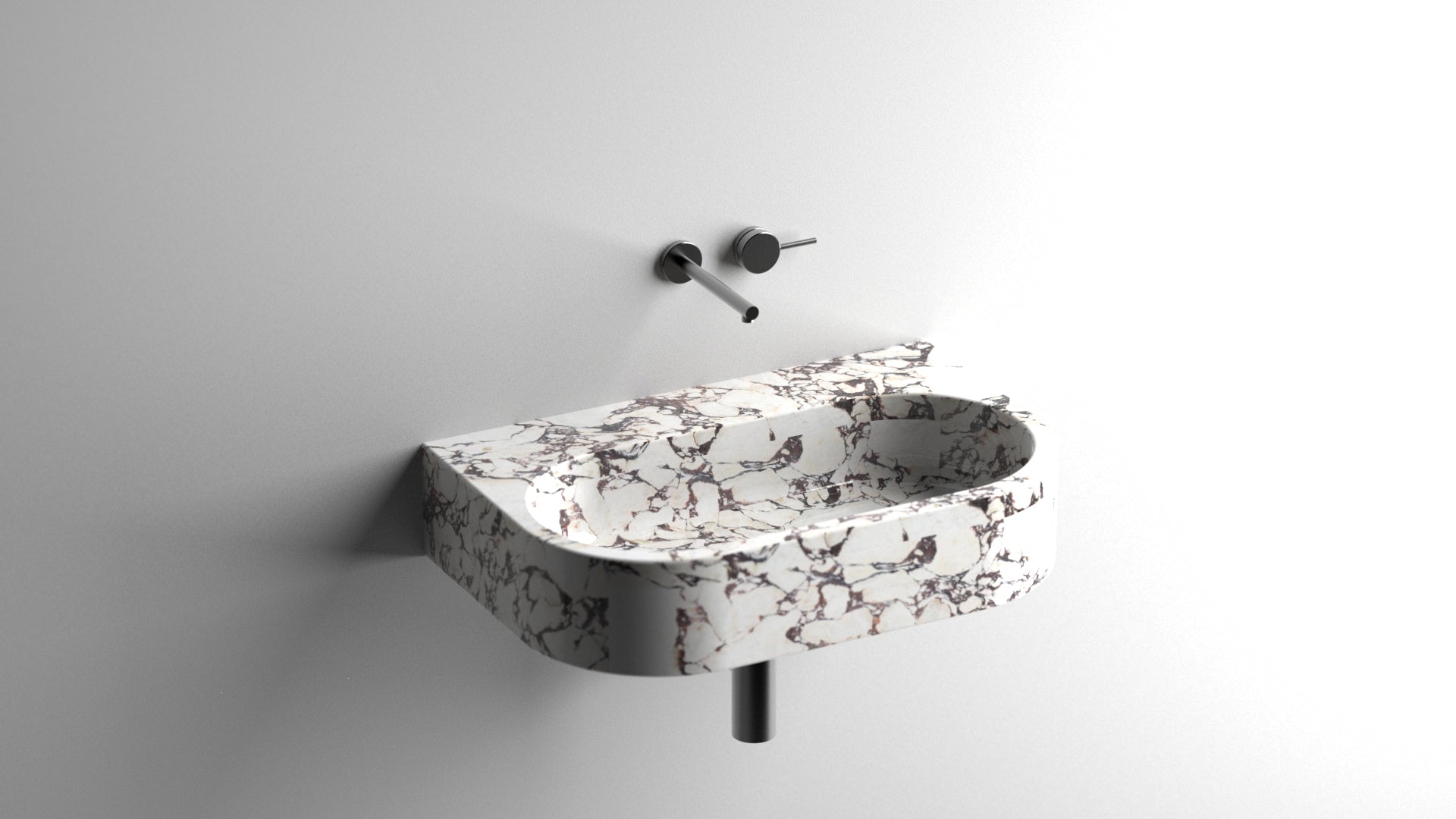 Calacatta Viola Marble Sink, Marble Wash Basin For Bathroom