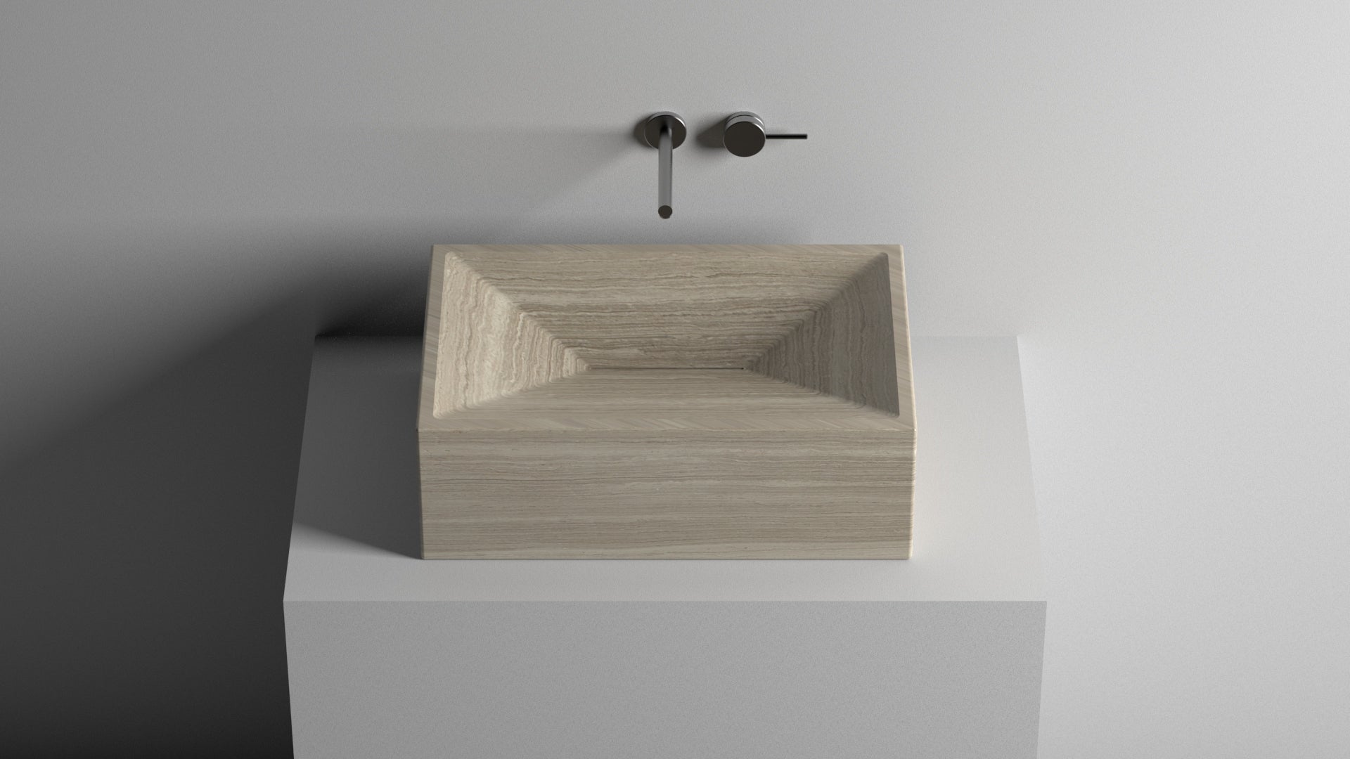 Countertop Marble Sink ,Travertine Marble Wash Basin For Bathroom