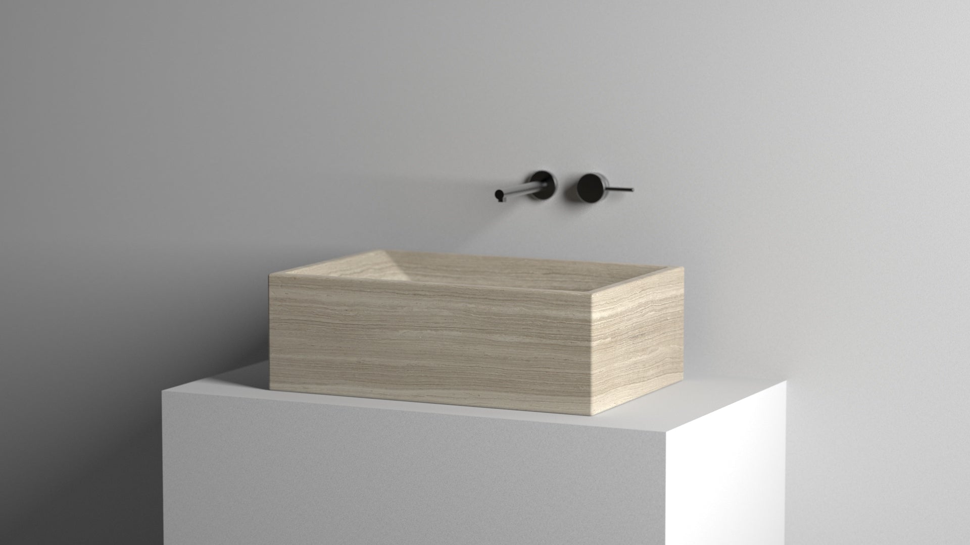 Countertop Marble Sink ,Travertine Marble Wash Basin For Bathroom