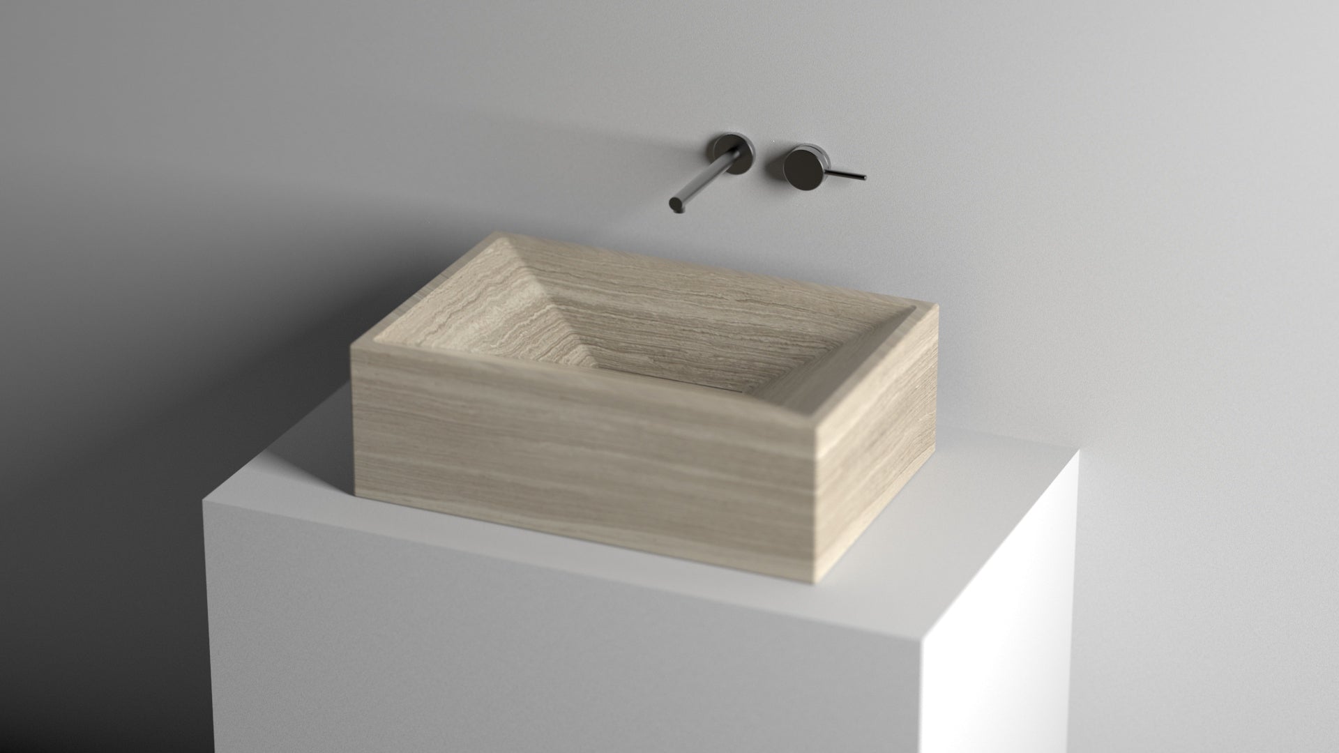 Countertop Marble Sink ,Travertine Marble Wash Basin For Bathroom