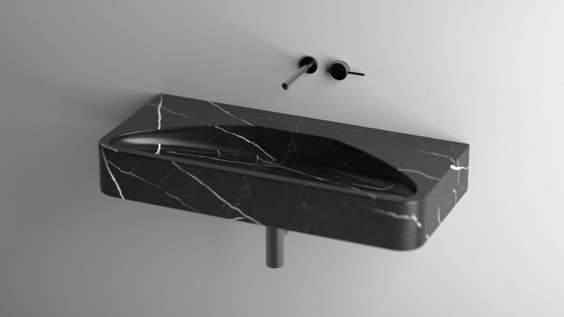 Nero Marquina Black Marble Sink ,Marble Wash Basin