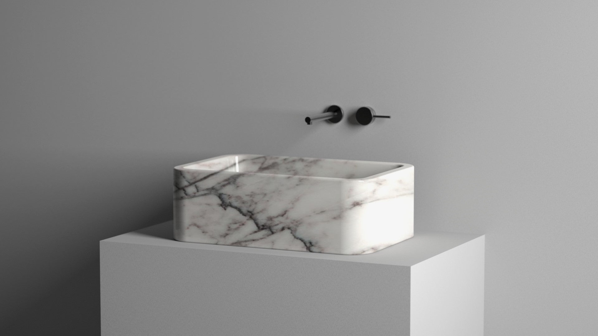 Countertop Marble Sink ,Lilac Marble Wash Basin For Bathroom