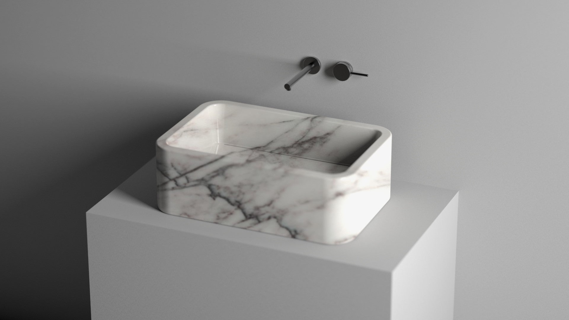 Countertop Marble Sink ,Lilac Marble Wash Basin For Bathroom