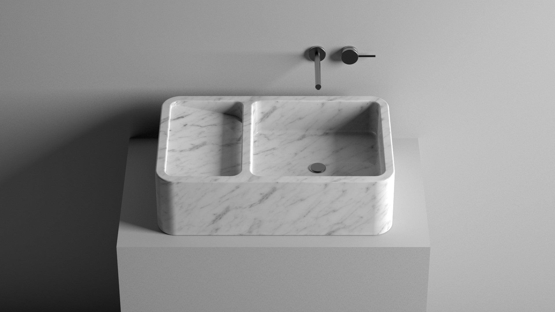 Wall Mount Marble Sink,Countertop Marble Sink ,Carrara White Marble Wash Basin For Bathroom