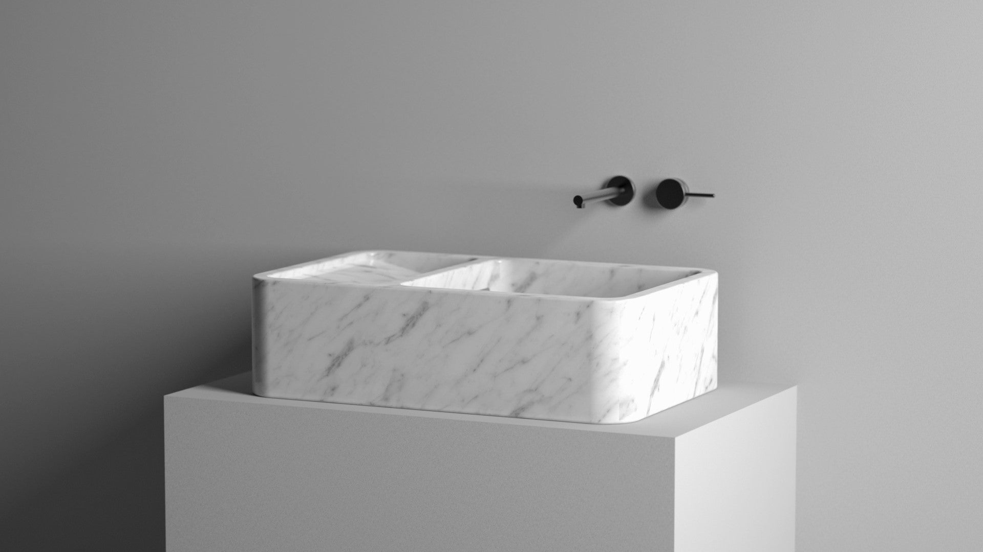 Wall Mount Marble Sink,Countertop Marble Sink ,Carrara White Marble Wash Basin For Bathroom